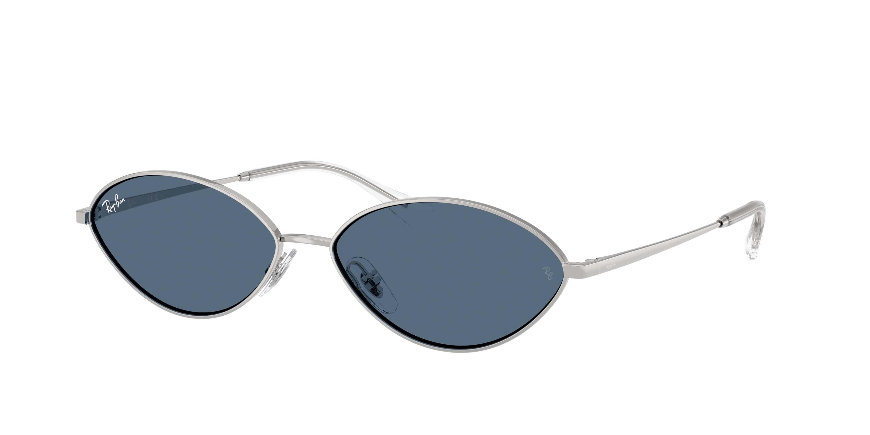 Ray-Ban Kai Bio-Based Dark Blue Sunglasses - Silver - SILVER/BLUE